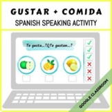 Spanish Speaking Activity - Gustar + Comida - Distance Learning