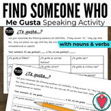 Spanish Speaking Activity - Gustar - Find Someone Who Span