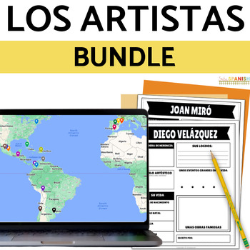 Preview of Spanish-Speaking Artists BUNDLE | Virtual Field Trip and Research Project