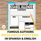Spanish-Speaking Authors Research Poster Project SPANISH A