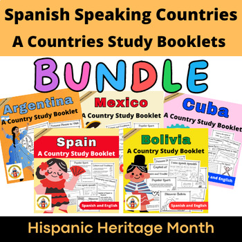 Preview of Spanish Speaking Countries - Hispanic Heritage Month (BUNDLE)