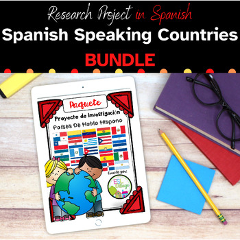 Preview of Spanish Speaking Countries Research Templates Activities BUNDLE