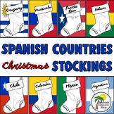 Spanish Speaking Countries Christmas Stockings Coloring Wo