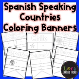 Spanish Speaking Countries Coloring Banners