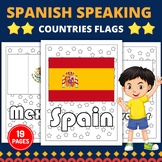 Spanish Speaking Countries Flags Coloring Pages - Hispanic