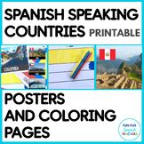 Spanish Speaking Countries - Países Hispanos -Flags, Poste