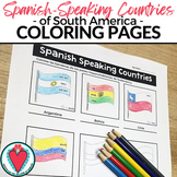 Spanish Speaking Countries Flags South America Coloring Sh