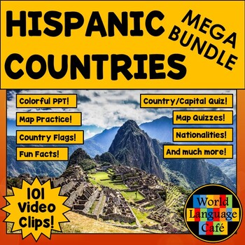 Preview of SPANISH SPEAKING COUNTRIES ⭐ Hispanic Countries Videos ⭐ Hispanic Heritage Month