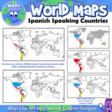 Spanish Speaking Countries | Maps of the World Clip Art