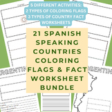 Spanish Speaking Countries Printable Flags/Worksheets Bund