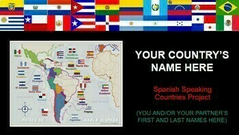 Preview of Spanish Speaking Countries Project (Proyecto de los países hispanohablantes)