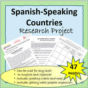 Preview of Spanish-Speaking Countries – Research Project (in English and Spanish)