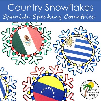 Preview of Spanish Speaking Countries Snowflakes