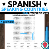 Spanish Speaking Countries Word Searches - Worksheets - Sp
