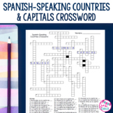 Spanish Speaking Countries and Capitals Crossword Worksheet