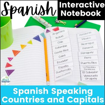 Preview of Spanish Speaking Countries and Capitals Interactive Notebook Activities