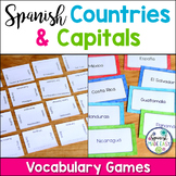 Spanish-Speaking Countries and Capitals Vocabulary Games