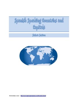 Preview of Spanish Speaking Countries and Capitals Study and Practice Sheets