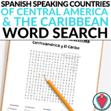 Spanish Speaking Countries Word Search - Central America, 