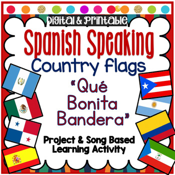 Preview of Spanish Speaking Country Flags ~ Hispanic Culture Unit ~ "Que Bonita Bandera"