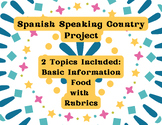 Spanish Speaking Country Project and Rubric