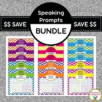 Preview of Spanish Speaking Prompts Mega Bundle