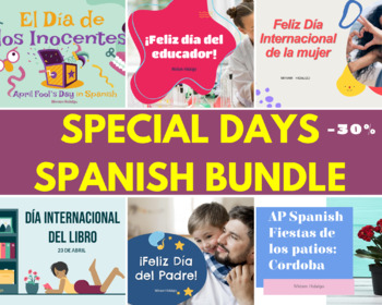 Preview of Spanish Special Days Growing Bundle (30% off)