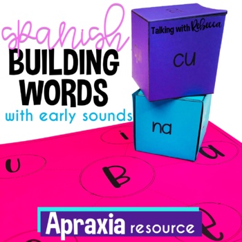 Preview of Spanish Speech Therapy Early Sounds CV CVC VCV and CVCV words for Apraxia