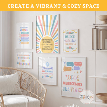 Spanish Speech Therapy Room Decor Sign Posters Therapist Room Bulletin ...