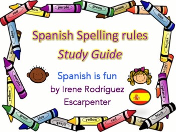 Preview of Spanish Spelling Rules Study Guide - Reglas de Ortografía (updated version 2022)