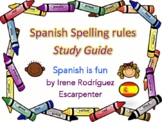 Spanish Spelling Rules Study Guide - Reglas de Ortografía 