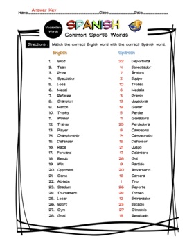 98 Spanish Words About Sports - My Daily Spanish