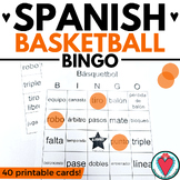 Spanish Sports Basketball Vocabulary Lists Bingo Game - Ma