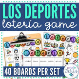 Spanish Sports Vocabulary Practice Lotería Game - Los Depo