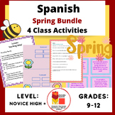 Spanish Spring Bundle of 4 Activities for Primavera Speaki