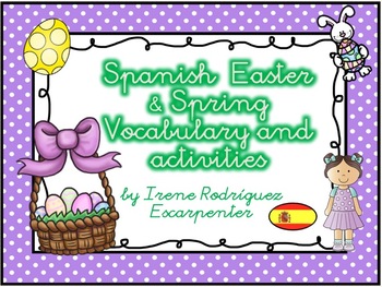 Preview of Spanish Spring & Easter Vocabulary Words / Vocabulario de Pascua y Primavera