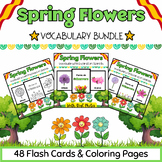 Spanish Spring Flowers 48 Coloring Pages & Flash Cards BUN