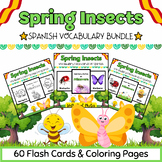 Spanish Spring Insects & Bugs Coloring Pages & Flashcards 