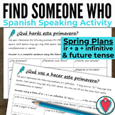 Spanish Spring Activity Primavera Speaking Activity Verbs 