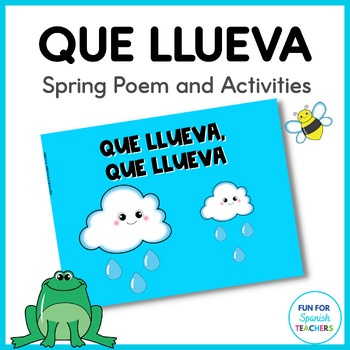 Preview of Spanish Spring Poem: Que llueva - Primavera