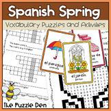 Spanish Spring Puzzles and Activities for Grades 1 to 6