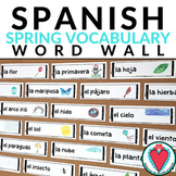 Spanish Spring Vocabulary Word Wall - Spanish Classroom De