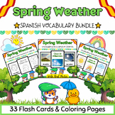 Spanish Spring Weather 33 Coloring Pages & Flash Cards BUN