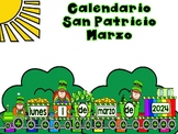 Spanish St. Patrick Train Calendar - Tren Calendario De Sa
