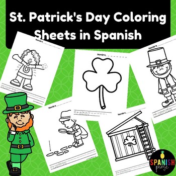 spanish san patrick day worksheets  teaching resources  tpt