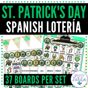 Preview of Spanish St. Patrick's Day Lotería Game Día de San Patricio Activity en español