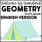 Spanish Stations by Standard Geometry Fourth Grade
