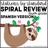 Spanish Stations by Standard Spiral Review Fourth Grade