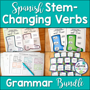 Preview of Spanish Stem Changing Verbs Grammar Bundle