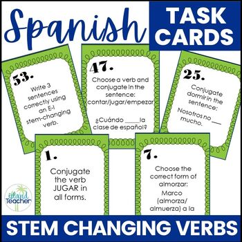 list of stem changing verbs